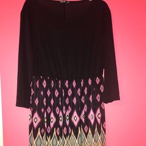 Shein Curve 1XL 3/4 Sleeve Women’s Dress